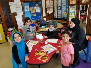 We made self- portraits of what we will look like at 100 years old!