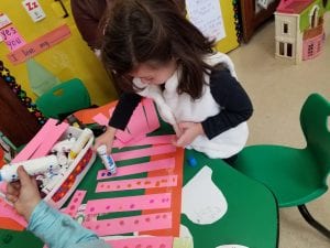 We made 100 dots on our 100th day hats!