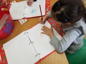 We wrote about our fish in our Work on Writing Notebooks!