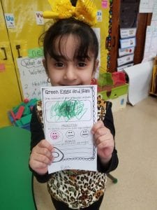 We made predictions if we would like the green eggs and jam before we tried it!