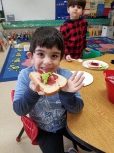 We liked the eggs but not the jam so much... lol!