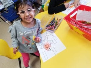 We are learning about the parts of the goldfish with a diagram we are working on.