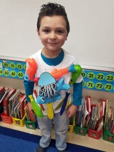 We dressed at ocean animals during spirit week!
