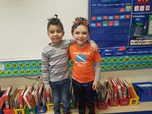 We had crazy hair day for spirit week...dress mis-match day!