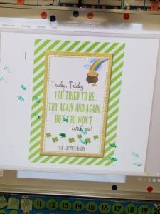 He left us on note on the board!