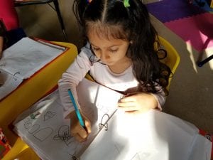 We enjoyed the sunshine coming in our classroom as we practiced Work on Writing!