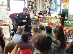 Officer Aaron read, "Let's Meet a Police Officer" by Gina Bellisario. We had such a fun time with him as he taught us about the courageous job a police officer does. And.....he gave all of the children in our class and in Mrs. Shooshanian's class a challenge!!!!