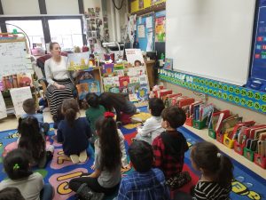 Mrs. McGrath, Assistant Principal at Henry Ford, read "Peanut Butter and Cupcake by Terry Border"! Thank you, Mrs. McGrath!