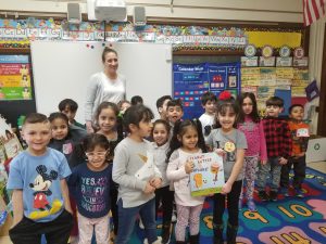 Mrs. McGrath, Assistant Principal at Henry Ford, read "Peanut Butter and Cupcake" by Terry Border! Thank you, Mrs. McGrath!