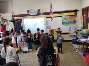 We presented our butterfly informational writing and projects to the 3rd and 4th graders in Ms. Logel's class.