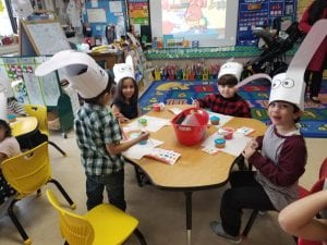 We had special treats from Ali Ss mom after our egg hunt! Thanks, Mrs. Boussi!