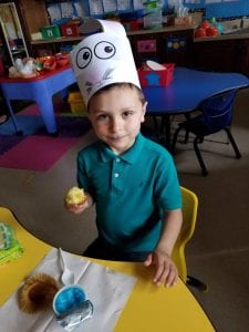We had special treats from Ali Ss mom after our egg hunt! Thanks, Mrs. Boussi!