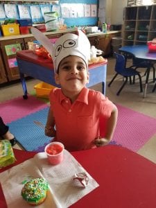 We had special treats from Ali Ss mom after our egg hunt! Thanks, Mrs. Boussi!