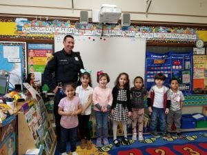 We have 7 friends who can tell their phone number or address! Officer Aaron will be back to listen for more!