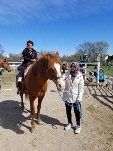 We went to the Real Life Farm!