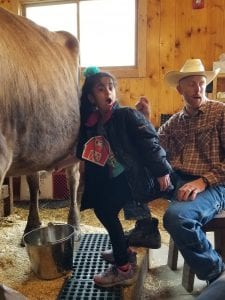 We went to the Real Life Farm!
