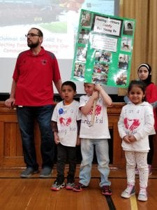 We presented our Making Critters Comfy project to the school!