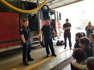 We visited the fire department on Greenfield Rd.