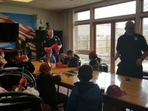 We visited the fire department on Greenfield Rd.