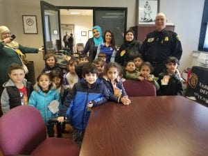 We visited the police station in Dearborn!