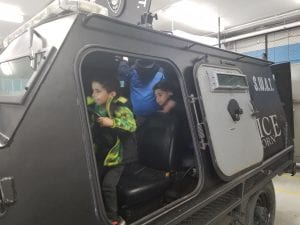 We visited the police station in Dearborn!