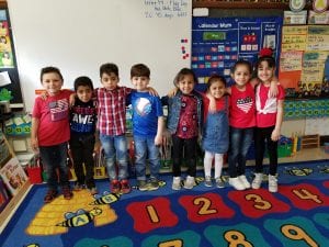 We wore red, white, and blue for Ff Day for as we recognized the colors of the American Flag.