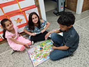 We had a game day for Letter Gg Day! We played games in the hallway with our book buddies from Ms. Earle's class.