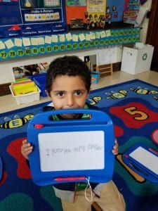 Letter Qq- Quite Town...we communicated using our magic boards and whisper voices...all day :)