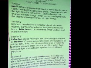 Science L&S Read and Comprehend