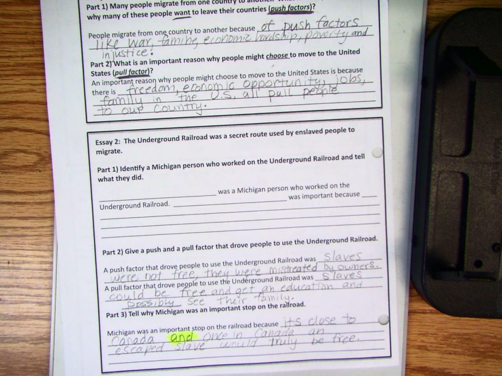 Social Studies Unit 3 Study Guide with Answers Mrs. Brady's 4th grade