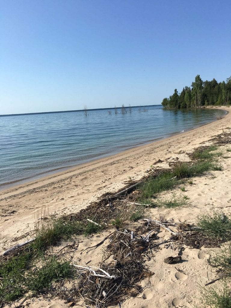 Picture of northern Michigan shoreline