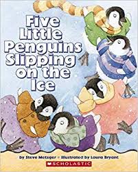 Image result for 5 Little Penguins Slipping on Ice