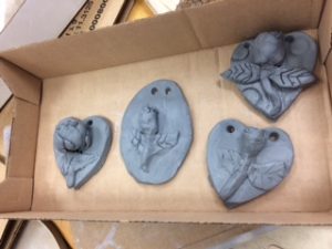 Some examples of the finished roses