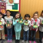 Students created a 3 dimensional house to be part of a neighborhood.