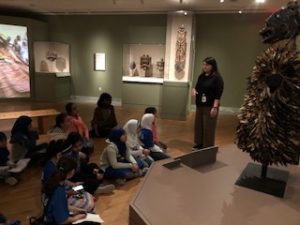 Srudents in the African Gallery 