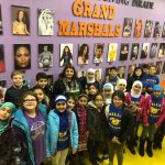 Students visiting the Parade Company