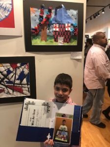 Mohamed E. infront of his landscape