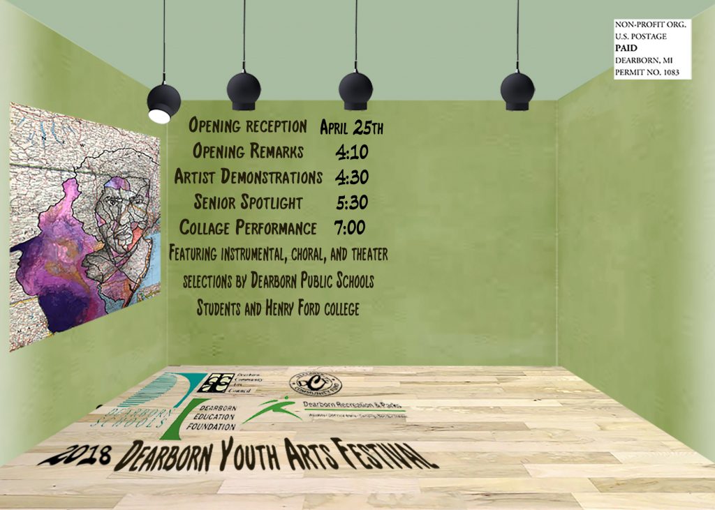 Opening Rec3eption is on April 25, 2018 from 4:00-5:30 pm.