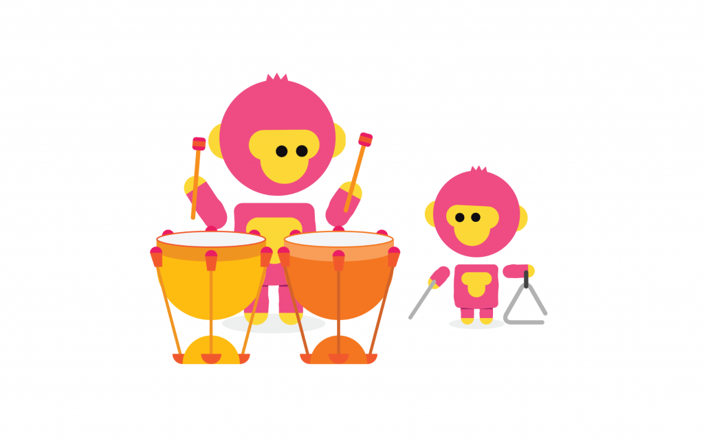 monkey drums