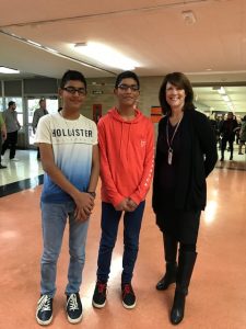Students with Mrs. Peterson