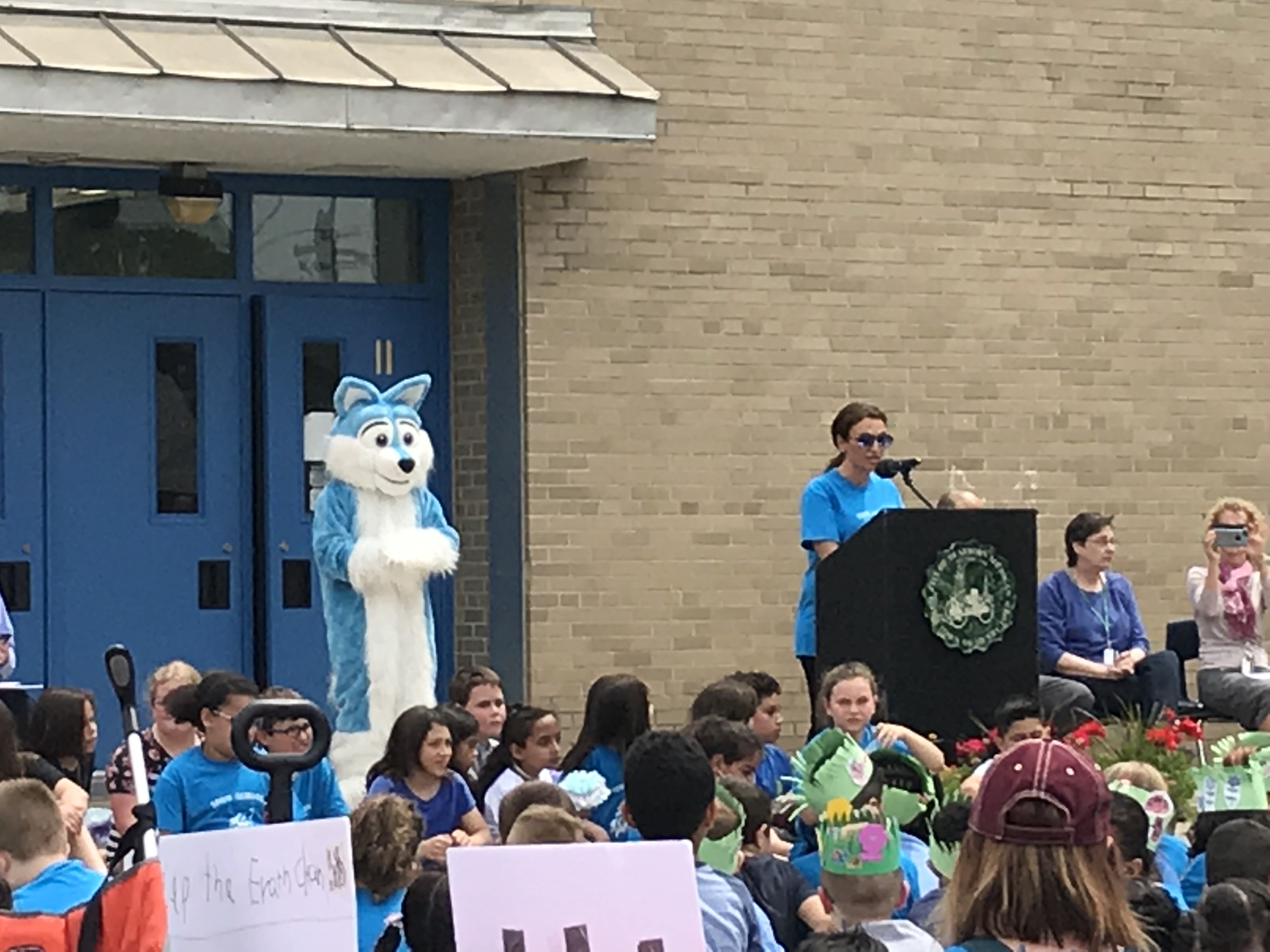 Mrs. Alcodray and Wolfie 