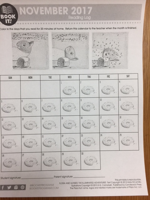 November Calendar : Mrs. Smith's Kindergarten