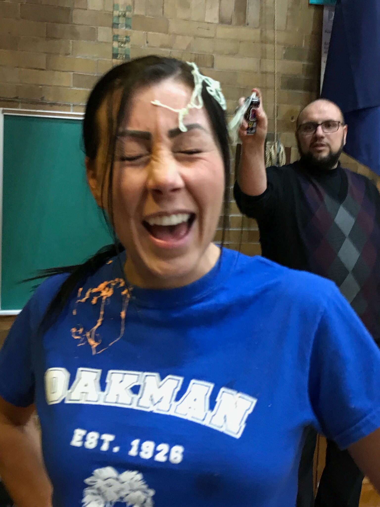 Our 1st grade teacher got a surprise!