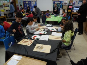 Painting apple trees 