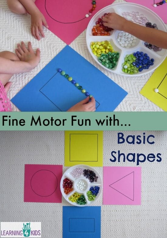 Basic Shapes Work Station or Centre Activity | Learning shapes ...