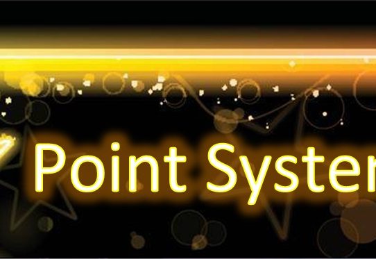 Point System Begins Today