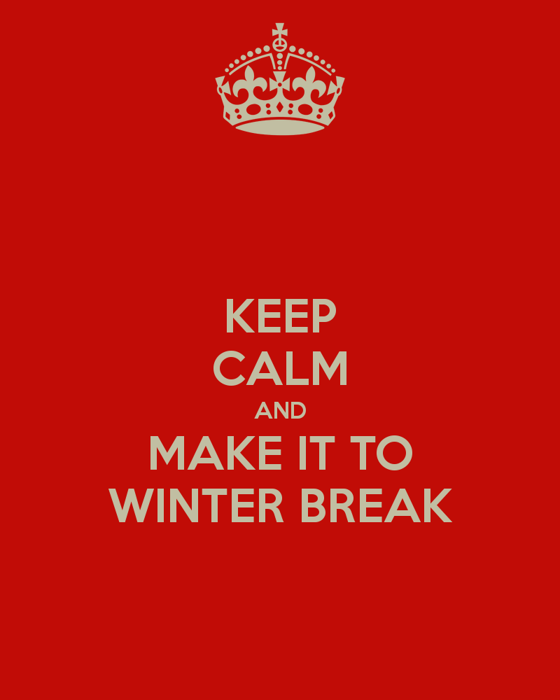 one week until break