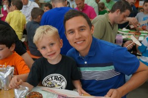 Billy with his dad
