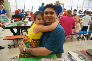 Eman with her dad
